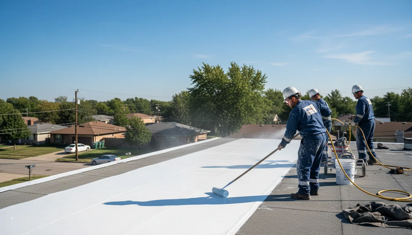 Commercial roof coating in Collinsville, OK near me